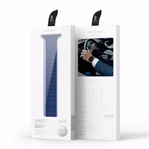 Magnetinis laikrodžio dirželis Apple Watch SE, 9, 8, 7, 6, 5, 4, 3, 2, 1 (41, 40, 38 mm) Dux Ducis laikrodžio dirželis (LD versija) - mėlynas