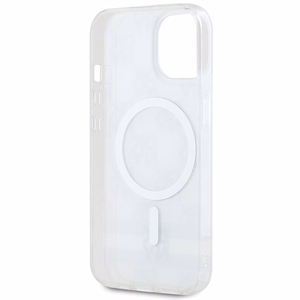 DKNY IML languotas mono raštas ir spausdintos juostelės Magnetinis dėklas iPhone 15 Plus / 14 Plus - smėlinė