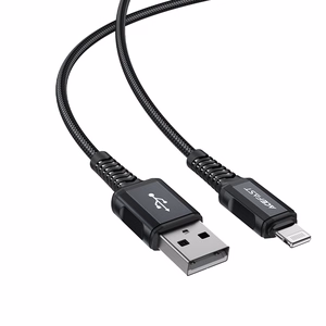 Acefast MFI USB - Lightning кабель 1.8m, 2.4A чёрный (C4-02 A Black)