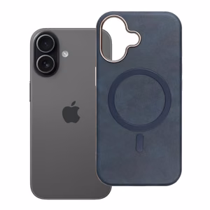 GENTLEMAN MAG COVER Dėklas telefonui suderinamas su MagSafe IPHONE 17 tamsiai mėlynas