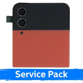 LCD ekranas suderinamas su Samsung F721 Z Flip4 (OUTER) su rėmeliu / Raudonas / (Service Pack)