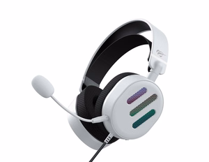 Havit H2038U - žaidimų ausinės, juodos ir baltos