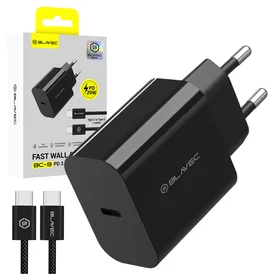 Blavec Wall charger BC-9 - Type C - PD 20W 3A with Type C to Type C cable (TCBC9-CB203A+CC) black