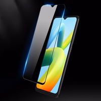 Dux Ducis 9D Grūdintas Stiklas Apsauginis stiklas Xiaomi Redmi A2 / Redmi A1 9H su juodu rėmeliu