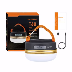 Kempingo lempa Superfire T60, 2,5W, 1000mAh