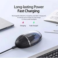 Dux Ducis "CM" belaidė Bluetooth pelė balta / skaidri