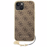 Guess GUHCP14MGF4GBR iPhone 14 Plus/ 15 Plus 6.7" rudas/rudas dėklas 4G Charms Collection