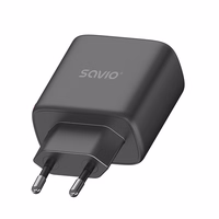 SAVIO LA-06/B USB Quick Charge Power Delivery 3.0 30W vidinis įkroviklis