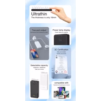 Išorinė baterija Dudao "K10" juodas 10000mAh