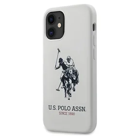 US Polo USHCP12SSLHRWH iPhone 12 mini 5,4" baltas Silicone kolekcija