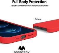 Dėklas Mercury Silicone Case Samsung A356 A35 5G raudonas