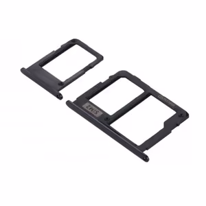 SIM kortelės laikiklis, skirtas Samsung J730 2017 J7, SIM + MicroSD, juodas (2 SIM)