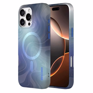 Incase Halo Case dėklas su MagSafe, skirtas iPhone 16 Pro Max, „Oil Slick Ocean“ spalvos