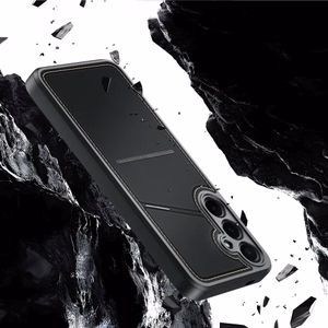 Dėklas telefonui Dux Ducis Rafi II Samsung Galaxy S25 su stovu ir piniginė - juodas