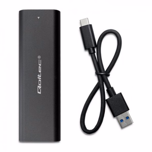 Qoltec 50311 SSD disko dėklas juodas M.2