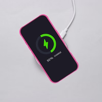 FULL MATTE MAG COVER magnetinis dėklas telefonui, suderinamas su MagSafe, skirtas IPHONE 16 Pro Max, rožinis