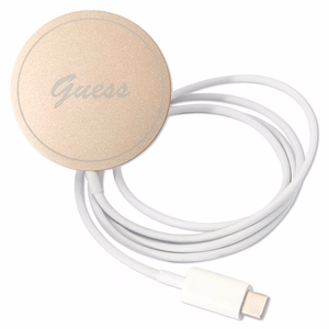 Rinkinys Guess GUBPP13LH4EACSW dėklas + įkroviklis iPhone 13 Pro rudas kietas dėklas su 4G raštu Magnetinis