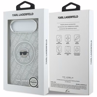 Karl Lagerfeld IML Karl Head Logo Magnetinis iPhone Air dėklas - pilkas
