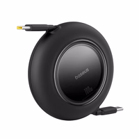 Baseus Free2Pull Mini 100W ištraukiamas USB-C kabelis - USB-C 2m - Juodas