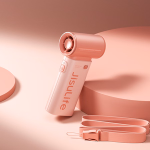 Jisulife Life9 3600 mAh nešiojamasis rankinis mini USB ventiliatorius-pūstuvas, rožinis