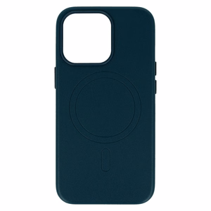 Dėklas (m) telefonui MagSafe odinis iPhone 15 Plus - tamsiai mėlynas