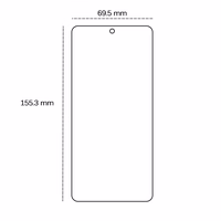 Grūdintas 2,5D stiklas, skirtas Motorola Moto G34 5G