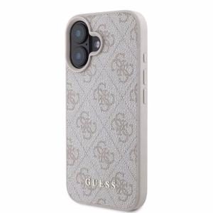 Guess 4G Classic dėklas telefonui iPhone 16 - rožinis