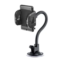 FORCELL F-GRIP Regular 27 cm automobilio laikiklis priekinio stiklo / prietaisų skydelio / oro angai juodas