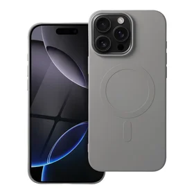 Dėklas telefonui silikoninis su MagSafe, skirtas IPHONE 16 Pro Max, pilkos titano spalvos