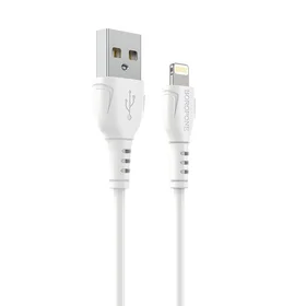 Borofone kabelis BX51 Triumph - USB į Lightning - 2,4A 1 metras baltas