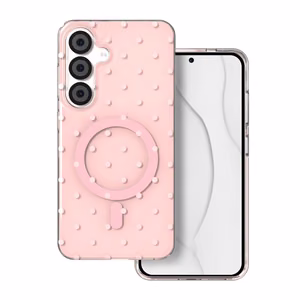 Bubble Dots Mag case for Samsung S24 / S25  pink