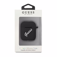 Guess GUACA2LSVSBW AirPods dėklas juodas/baltas Silikon Vintage