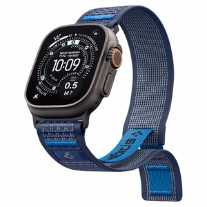 Spigen Athlex Air 2 dirželis Apple Watch 8 / 9 / 10 / 11 / SE / Ultra (44 / 45 / 46 / 49 mm) tamsiai mėlynas