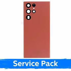 Galinis dangtelis suderinamas su Samsung S908 S22 Ultra / Raudonas / (Service Pack)
