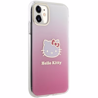 Hello Kitty IML Gradient Electrop Kitty Head dėklas telefonui iPhone 11 / XR - rožinis