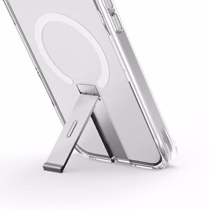 Uniq Eleva dėklas su Vertica stovu iPhone 16 Pro telefonui - permatomas