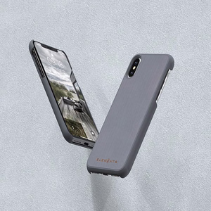 Чехол Nordic Elements Original Gefion для iPhone XS Max, с натуральной древесиной клёна, средне-серый