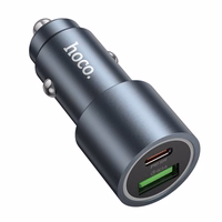Automobilinis įkroviklis Hoco USB A + USB C PD QC3.0 48W Z60 juodas