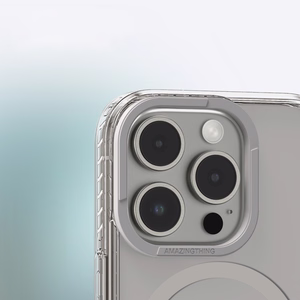 AmazingThing Titan Pro Mag dėklas su magnetiniu žiedu iPhone 16 Pro - pilkas