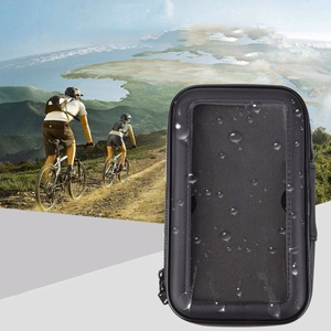 Dviračio telefono laikiklis vandeniui atsparus, universalus laikiklis dviračiams ir motociklams XL dydžio (maks. telefono dydis: 165 mm x 80 mm) - juodas (be vairo tvirtinimo)