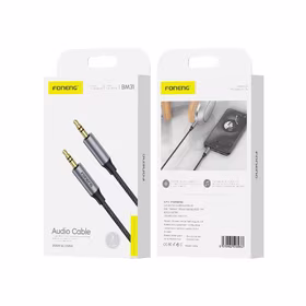 FONENG laidas BM31 JACK 3.5MM - JACK 3.5MM 1M juodas