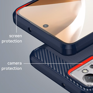 Carbon dėklas telefonui Realme C35 lankstus silikoninis anglies dėklas juodas