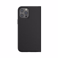 Adidas OR knygos tipo dėklas BASIC iPhone 12 Pro Max - juodas ir baltas