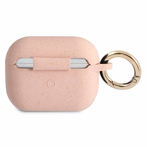Guess GUAPSGGEP AirPods Pro dėklas rožinė/rožinė Silikonas Blizgučiai