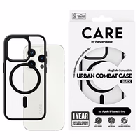 CARE by PanzerGlass Urban Combat Magnetinis dėklas telefonui iPhone 15 Pro - juodas