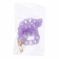 PANAMA Kaklo dirželis telefonui, su pakabuku / ilgio 40 cm (kilpoje 20 cm) / ant riešo - violetinis