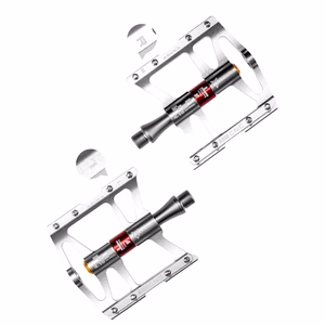 Rockbros JT410 4.10 dviračio pedalai su 4 guoliais – sidabriniai