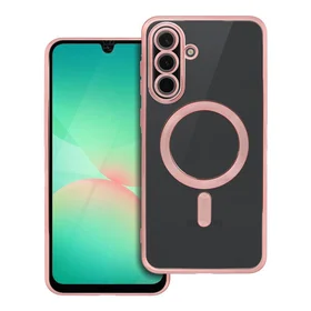 ELECTRO MAG COVER dėklas telefonui suderinamas su Magnetiniu MagSafe SAMSUNG A56 rožinis auksas