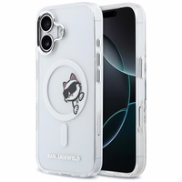 Karl Lagerfeld IML Peekaboo MagSafe iPhone 17 Dėklas - skaidrus