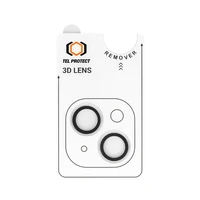 Apsauginis stiklas kameros lęšiams Tel Protect 3D Lens ant kameros Iphone 14/14 Plus/16e skaidrus (2 vnt.)